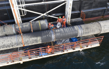 Die Fertigstellung von Nord Stream 2 wird von Sanktionen verzögert. Foto: Nord Stream 2/Axel Schmidt