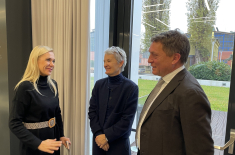 Reger Austausch: Ost-Ausschuss-Vorstand Haußmann mit Wirtschaftsministerin Saková (li.) und Botschafterin Wolf.