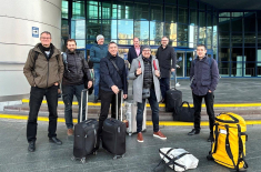 Erste deutsche Wirtschaftsdelegation seit Kriegsbeginn in der Ukraine. Foto: Mareike Müller