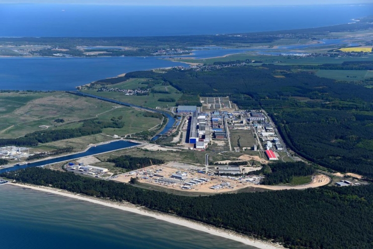 Bauarbeiten an der Anlandestation in Lubmin; Foto: Nord Stream 2/Walter Graupner